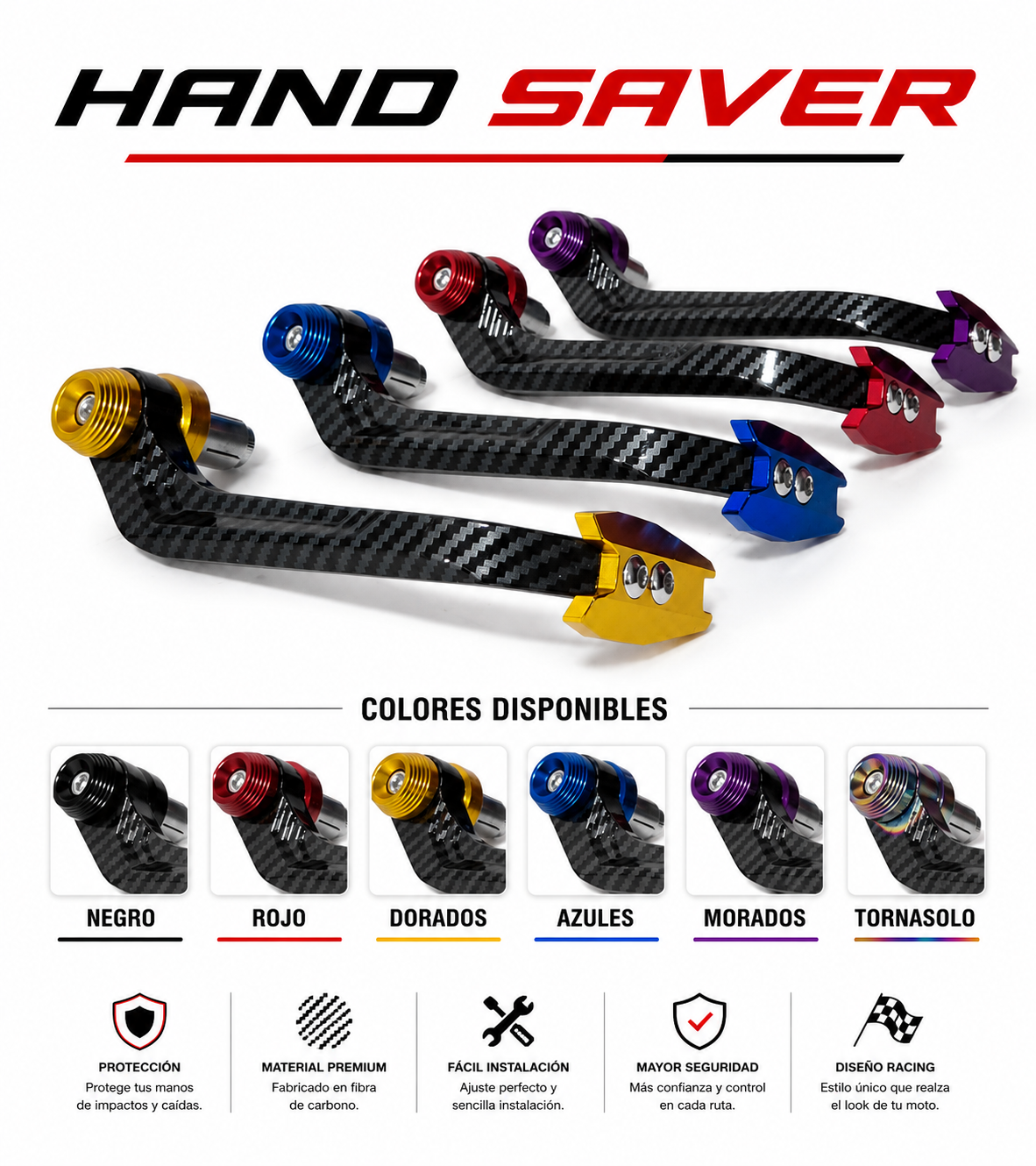 Hand Saver | Carbono | Protección | Envió Gratis