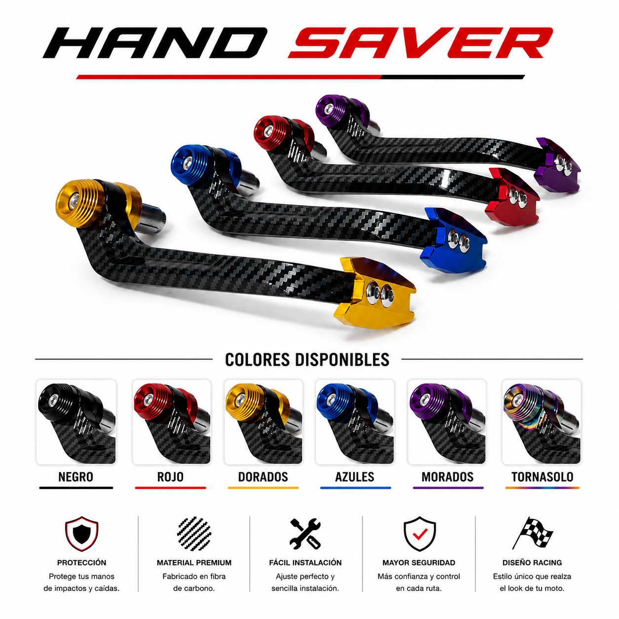 Hand Saver | Carbono | Protección | Envió Gratis