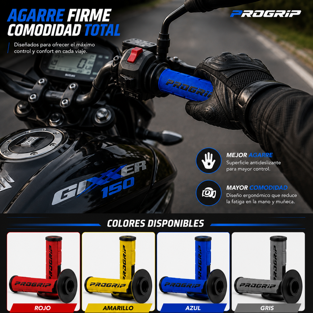 PUÑOS DEPORTIVOS PARA MOTO | AGARRE + DISEÑO + CONFORT.